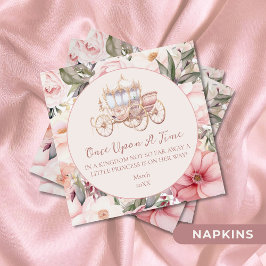 Once Upon a Time Pink Princess Baby shower Servet