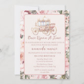 Once Upon a Time Pink Prinses Verjaardag Kaart (Voorkant)