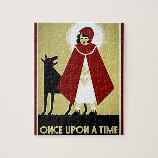 Once Upon a Time Poster, Roodkapje en Wolf Legpuzzel (Verticaal)