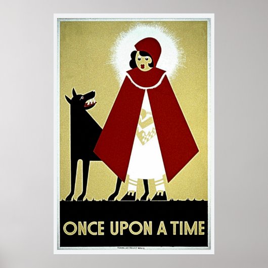 Once Upon a Time Poster, Roodkapje en Wolf Poster (Voorkant)