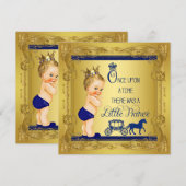 Once Upon A Time Prince Baby Shower Kaart (Voorkant / Achterkant)