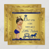 Once Upon A Time Prince Ethnic Baby Shower Kaart (Voorkant / Achterkant)