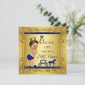 Once Upon A Time Prince Ethnic Baby Shower Kaart (Staand voorkant)