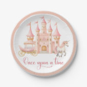 Once Upon A Time Princess Paper Plate Papieren Bordje (Voorkant)