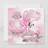 Once Upon A Time Princess Roze Baby shower Kaart (Voorkant)