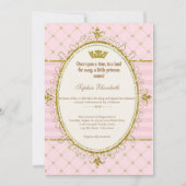 Once Upon a Time Prinses 1e verjaardag Uitnodiging (Voorkant)