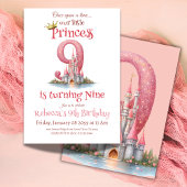 Once Upon a Time Prinses Castle Meisje 9e verjaard Kaart