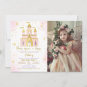 Once Upon a Time Prinses Kasteel Meisje Verjaardag Kaart (Voorkant)