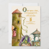 Once Upon a Time Prinses Kasteel Meisje Verjaardag Kaart (Voorkant)