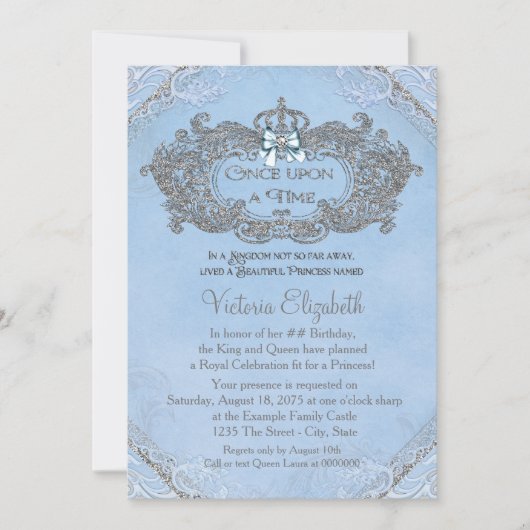 Once Upon a Time Prinses Verjaardag Kaart (Voorkant)