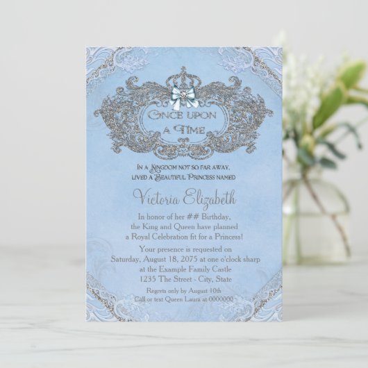 Once Upon a Time Prinses Verjaardag Kaart (Staand voorkant)