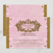 Once Upon a Time Prinses Verjaardag Kaart (Voorkant / Achterkant)