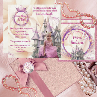Once Upon a Time Prinses Verjaardagsfeest Leeftijd Kaart
