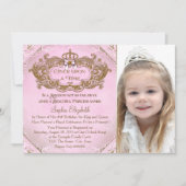 Once Upon a Time Prinses Verjaardagsfeestje Kaart (Voorkant)