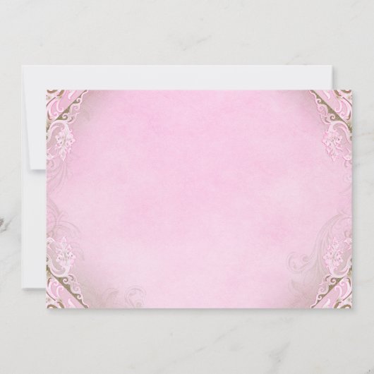 Once Upon a Time Prinses Verjaardagsfeestje Kaart (Achterkant)