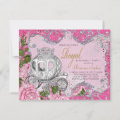 Once Upon a Time Prinses Verjaardagsfeestje Kaart (Voorkant)