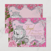 Once Upon a Time Prinses Verjaardagsfeestje Kaart (Voorkant / Achterkant)