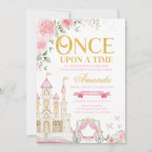 Once Upon a Time Prinses Verjaardagsfeestje Kaart (Voorkant)