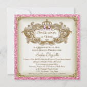 Once Upon a Time Prinses Verjaardagsfeestje Kaart (Voorkant)