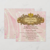 Once Upon a Time Prinses Verjaardagsfeestje Kaart (Voorkant / Achterkant)