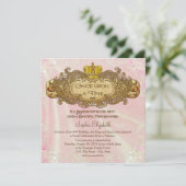 Once Upon a Time Prinses Verjaardagsfeestje Kaart (Staand voorkant)