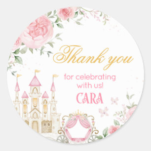 Once Upon a Time Prinses Verjaardagsfeestje Ronde Sticker