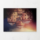 Once Upon a Time Sprookjesachtig Kasteel Bruiloft  Drieluik Uitnodiging (Cover)