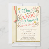 Once Upon a Time Storybook Baby shower Kaart (Voorkant)