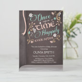 Once Upon a Time Storybook Baby shower Kaart (Staand voorkant)