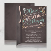 Once Upon a Time Storybook Baby shower Kaart (Voorkant / Achterkant)