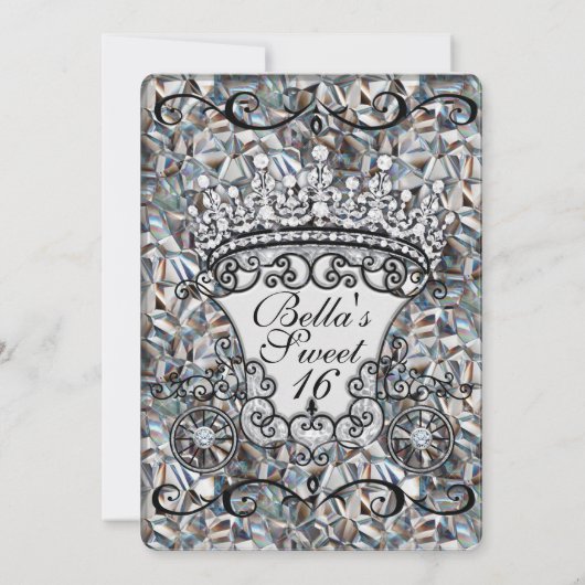 Once Upon a Time Sweet 16 Uitnodiging (Achterkant)