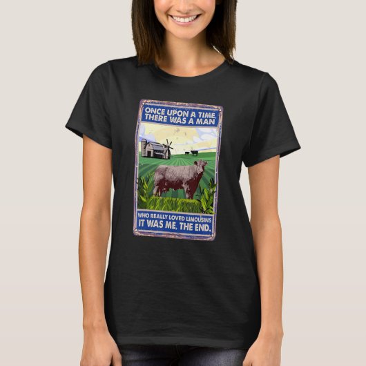 Once Upon A Time There Was A Man   Cow Breed Limou T-shirt (Voorkant)