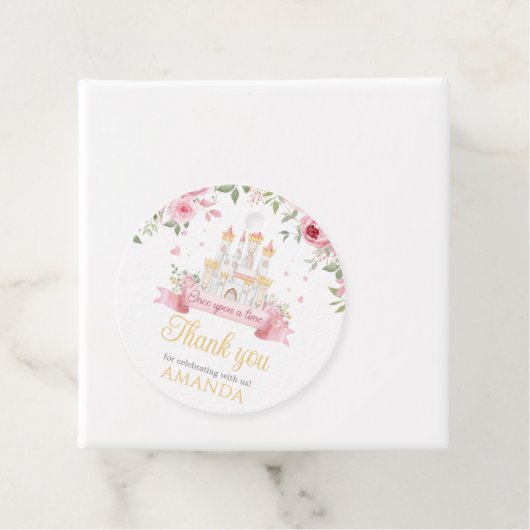 Once Upon a Time Verjaardag Feestronde Bedankjes Labels (In situ)