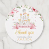 Once Upon a Time Verjaardag Feestronde Bedankjes Labels (Voorkant)