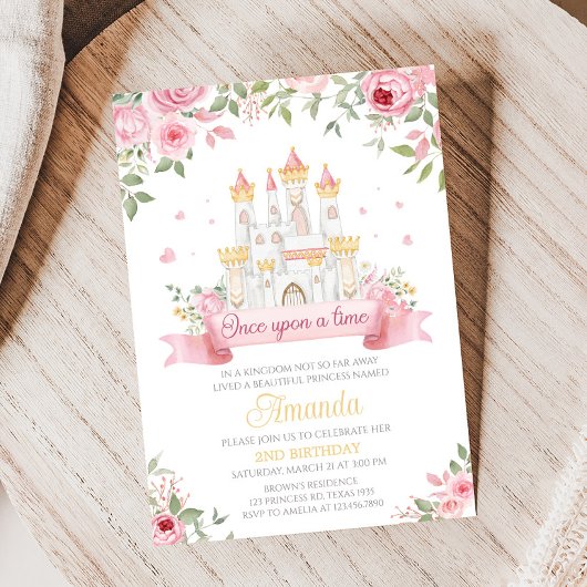 Once Upon a Time Verjaardagsfeestje Kaart