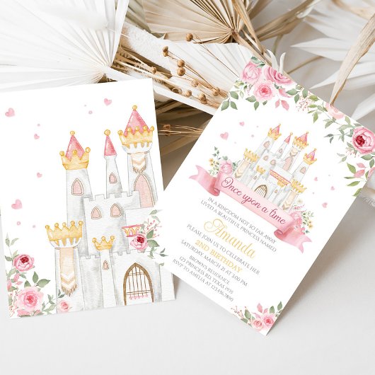 Once Upon a Time Verjaardagsfeestje Kaart