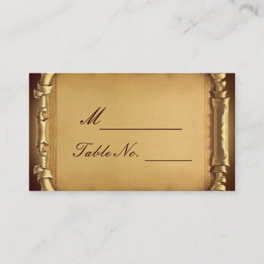 Once Upon a Time Wedding Place Card Plaatskaartje (Voorkant)
