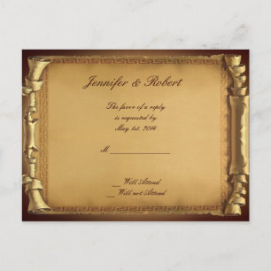 Once Upon a Time Wedding RSVP Briefkaart