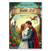 Once Upon A Time Woodland Castle Fairytale Wedding Kaart (Voorkant)