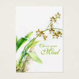 Oncidium Leucochilum orchidee bloem groen Visitekaartje