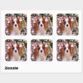 Oncidium Orchids Cavalier King Charles Stickers (Vel)