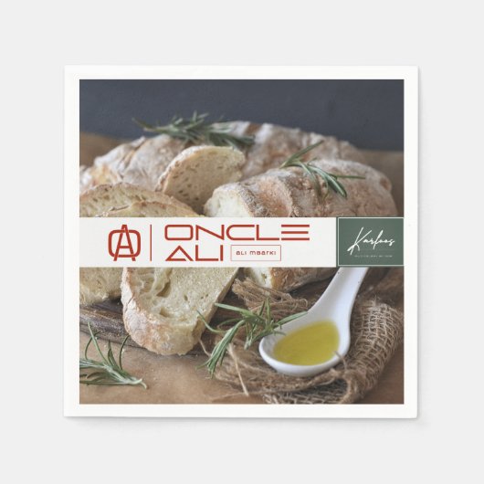 ONCLE ALI Paper Napkin Servet (Voorkant)
