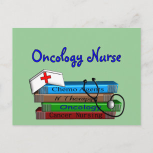 Oncolgoy Nurse "Books"-ontwerp Briefkaart