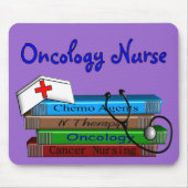 Oncolgoy Nurse "Books"-ontwerp Muismat (Voorkant)