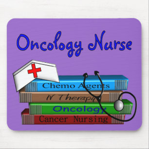 Oncolgoy Nurse "Books"-ontwerp Muismat