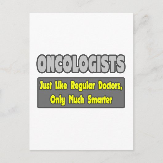 Oncologen... slimmer briefkaart (Voorkant)