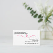 Oncological Certified Nurse Business Cards Visitekaartje (Staand voorkant)