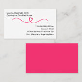 Oncological Certified Nurse Business Cards Visitekaartje (Voorkant / Achterkant)