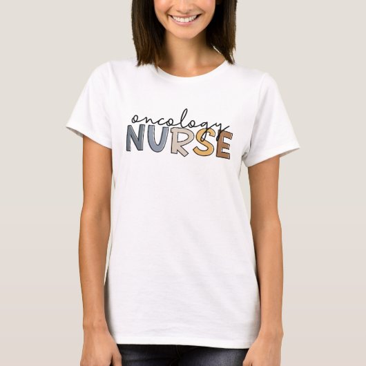 Oncologie Nurse Oncology Nursing RN T-shirt (Voorkant)