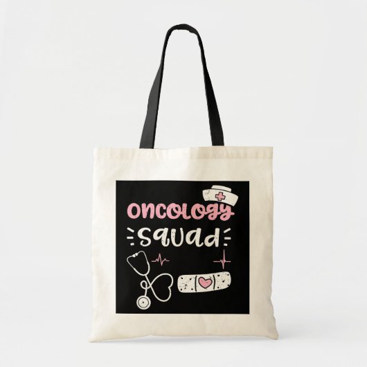 Oncologie Oncology Squad Nurse Gezegden Tote Bag (Voorkant)